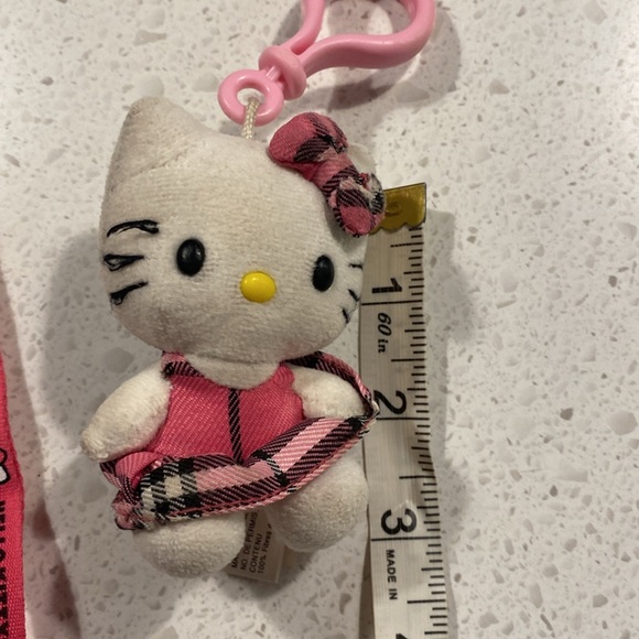 SANRIO HELLO KITTY bag purse charm clip stuffie phone strap wristlet vintage - Picture 2 of 3